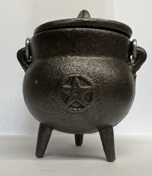 Cast Iron Pentagram Cauldron